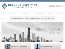 Tablet Screenshot of burkehandley.com